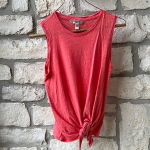 Banana Republic Coral Linen sleeveless top size XS
